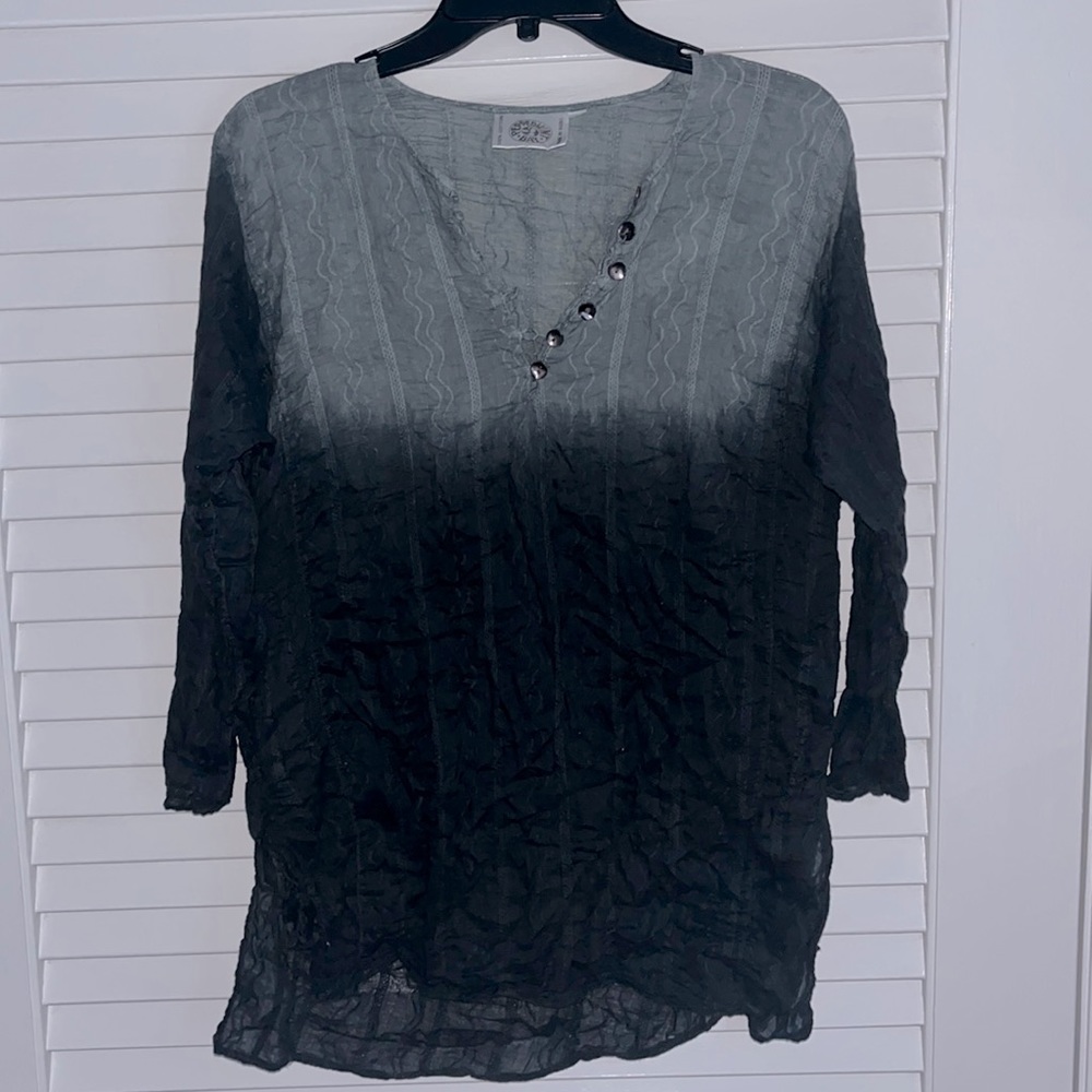 Peppermint Bay Ombré Tunic Shirt Bohemian